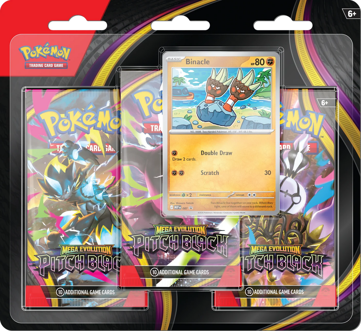 Pitch Black 3-Pack Blister Binacle Promo