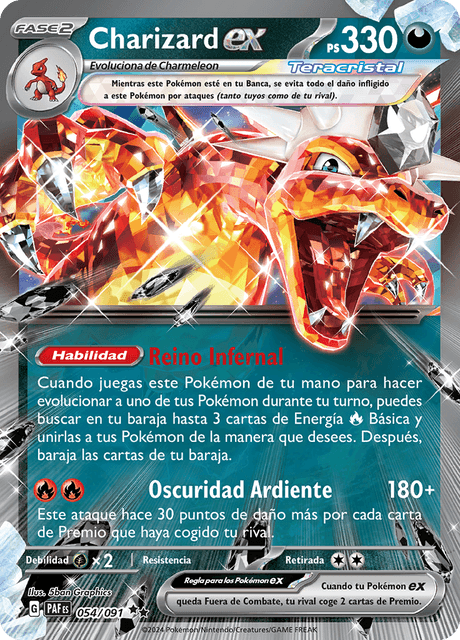 Charizard ex - 054/091 - SV: Paldean Fates (PAF)