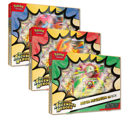 Mega Meganium-Mega Emboar-Mega Feraligatr-Ascended Heroes-Ingles