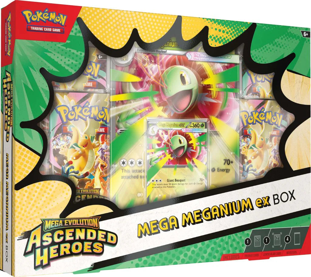 Mega Meganium-Mega Emboar-Mega Feraligatr-Ascended Heroes-Ingles