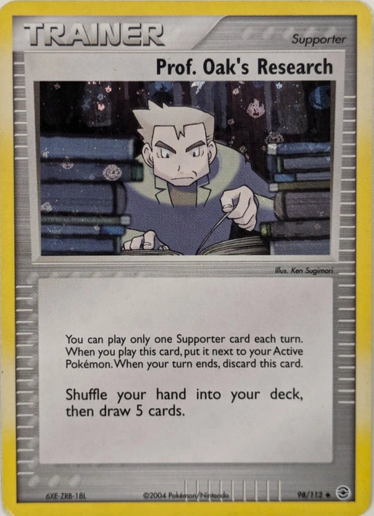 Prof. Oak's Research - 98/112 - Uncommon Reverse Holo - Pokemon Card - LP