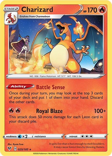 Charizard 025/185 Swsh04: Vivid Voltage